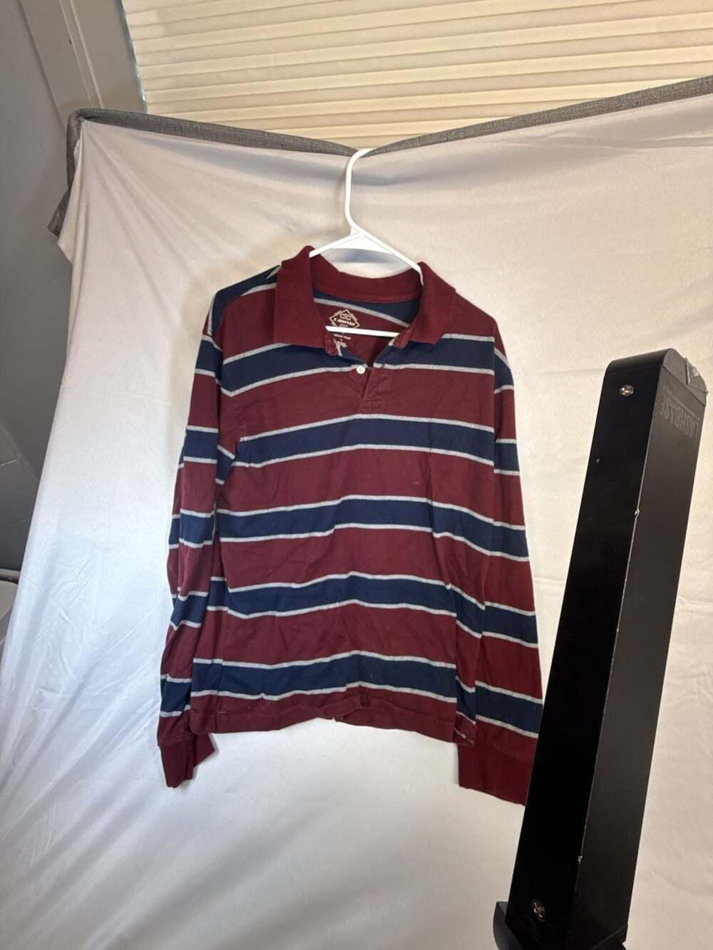 Y2K St John'S Bay Legacy Polo Size L Striped Long Sleeve